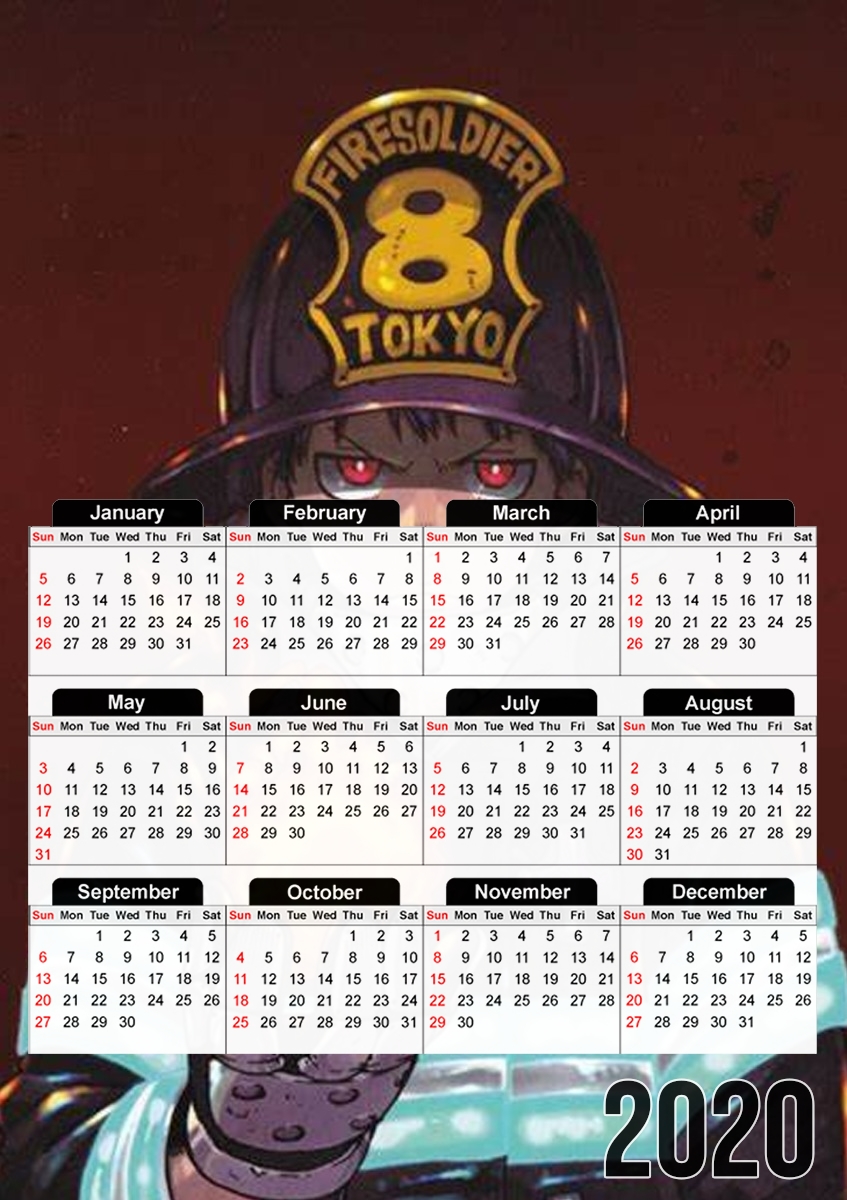 Calendrier Shinra kusakabe fire force