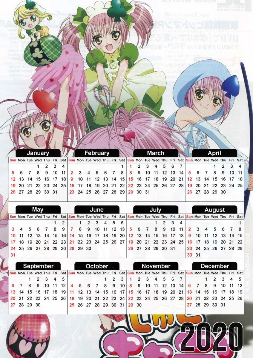 Calendrier Shugo Chara