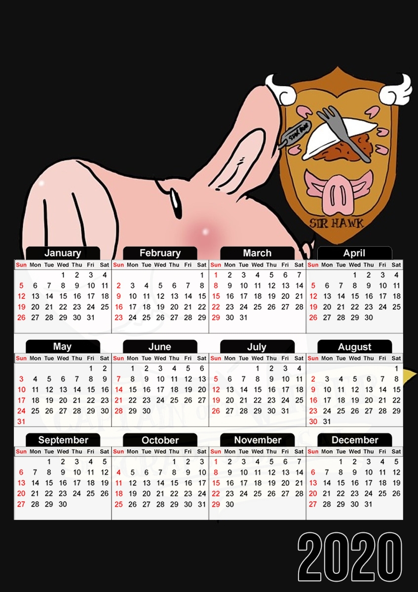 Calendrier Sir Hawk le sanglier