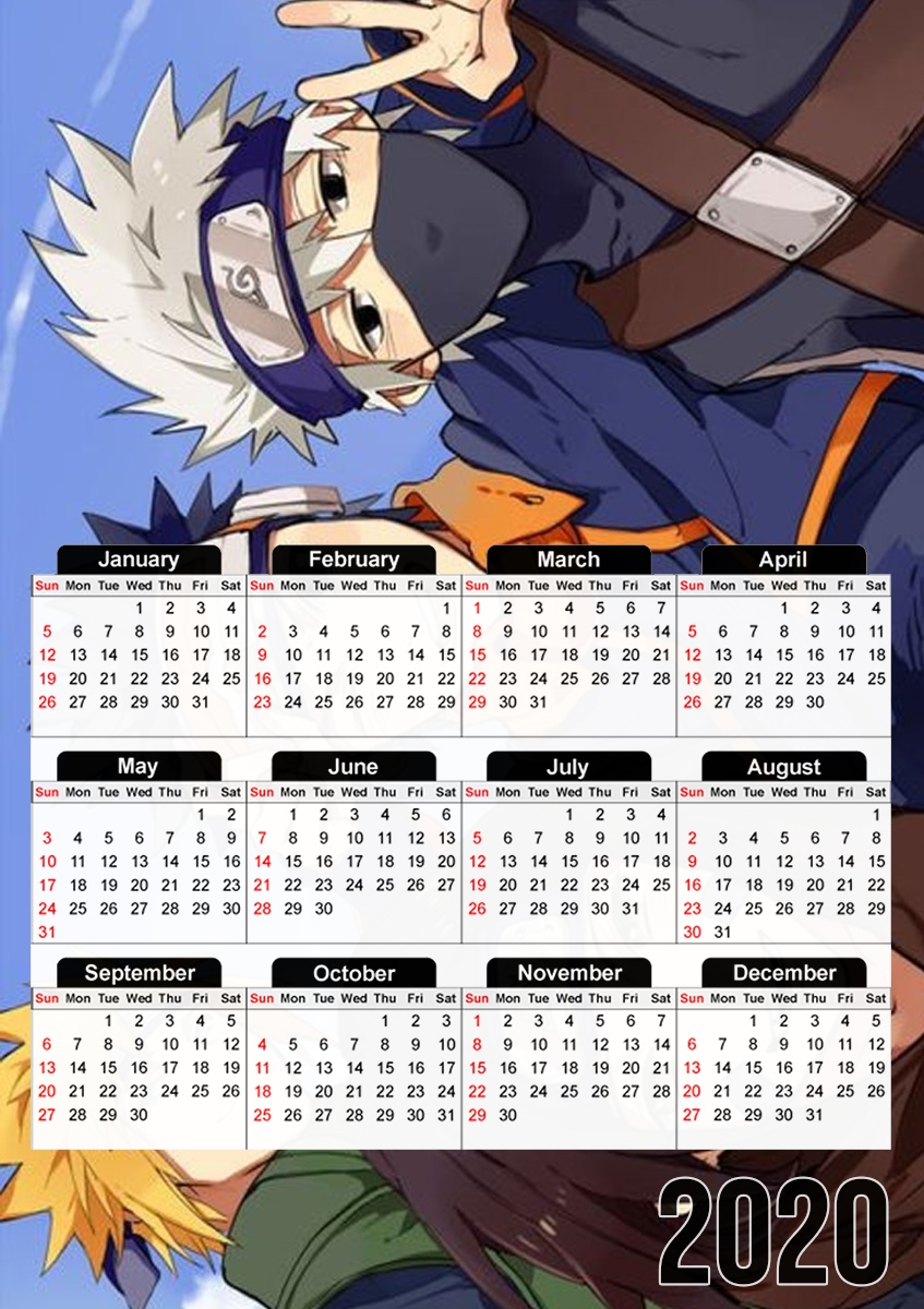 Calendrier Team Yondaime Kakashi Obito Rin