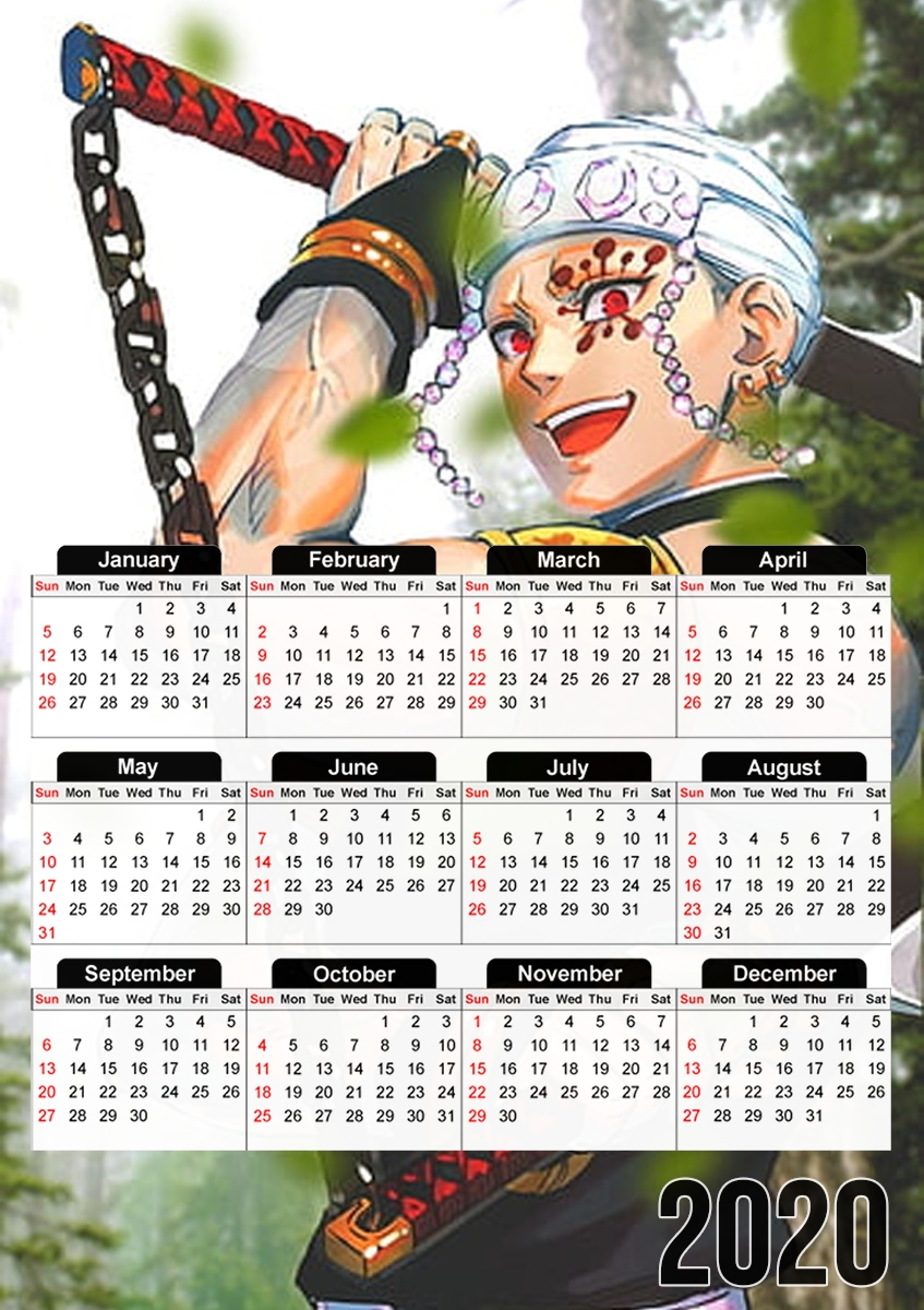 Calendrier tengen uzui fan art