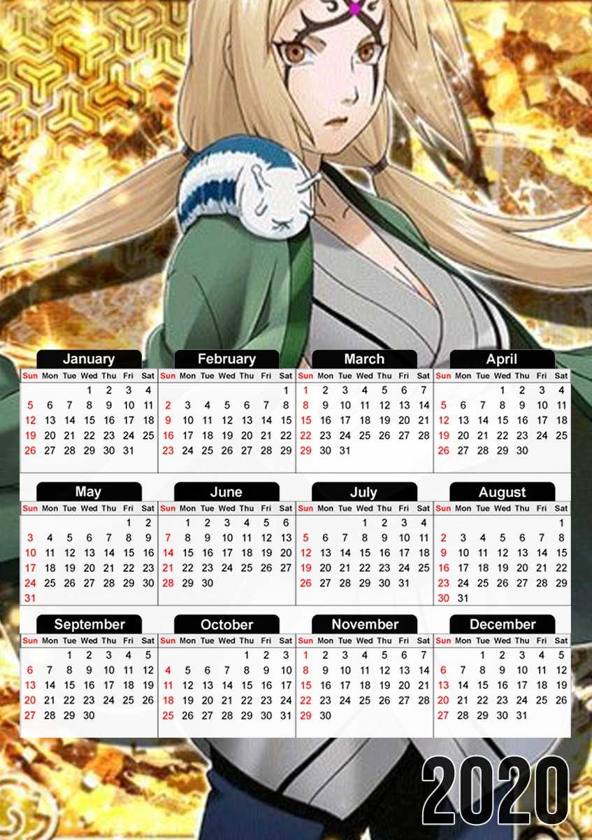 Calendrier Tsunade Senju Art Gold