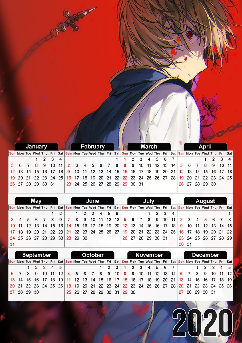 Calendrier Vengeful Kurapika hxh