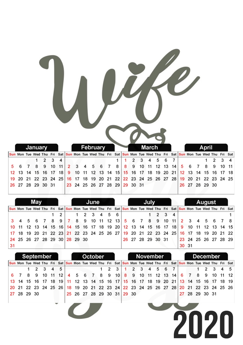 Calendrier Wife Mom Boss