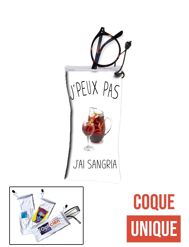 étui à lunettes Je peux pas j'ai sangria