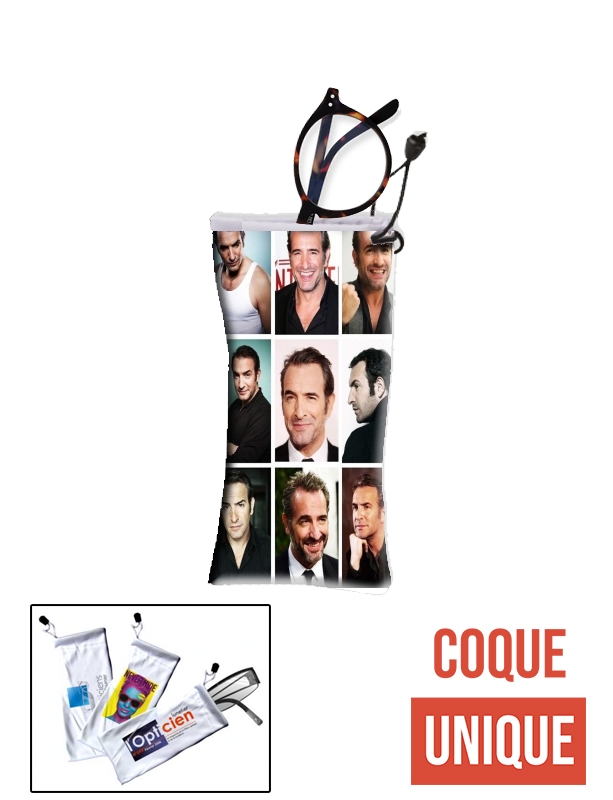 étui à lunettes Jean Dujardin collage