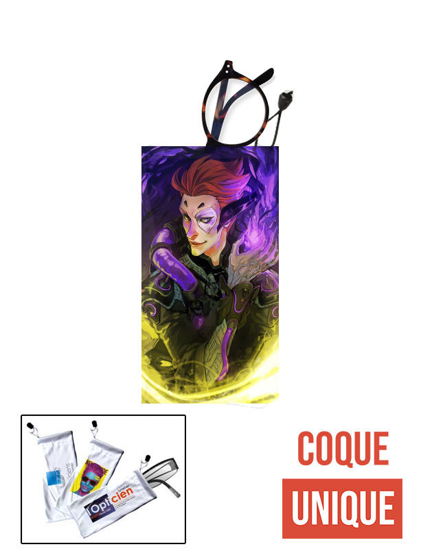 étui à lunettes Moira Overwatch art