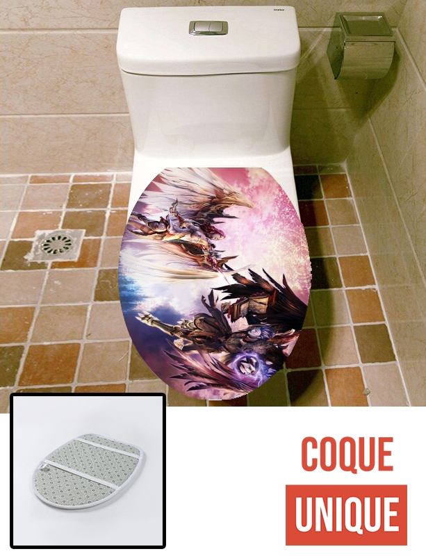 Housse de toilette - Décoration abattant wc Aion Angel x Daemon