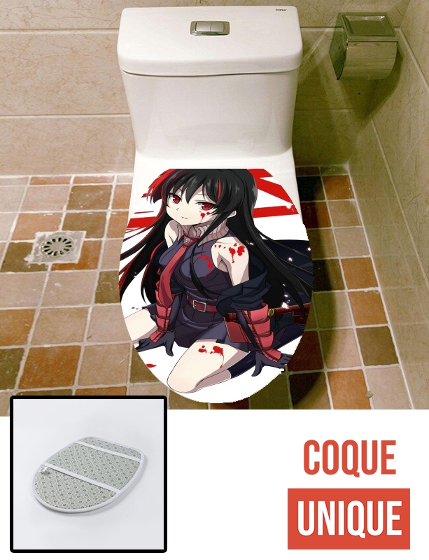 Housse de toilette - Décoration abattant wc akame ga kill