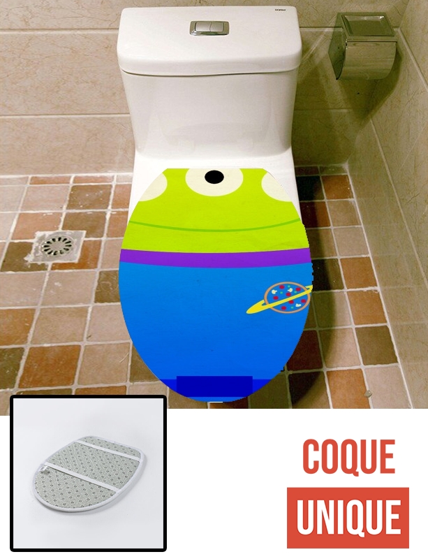 Housse de toilette - Décoration abattant wc Alien Toys Story  Infinity and Beyond