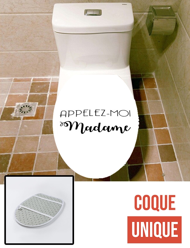 Housse de toilette - Décoration abattant wc Appelez moi madame