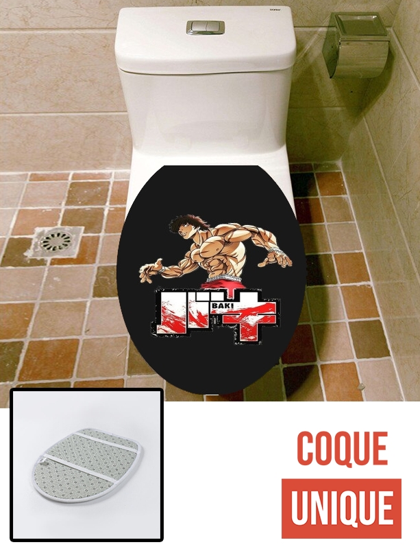 Housse de toilette - Décoration abattant wc Baki the Grappler