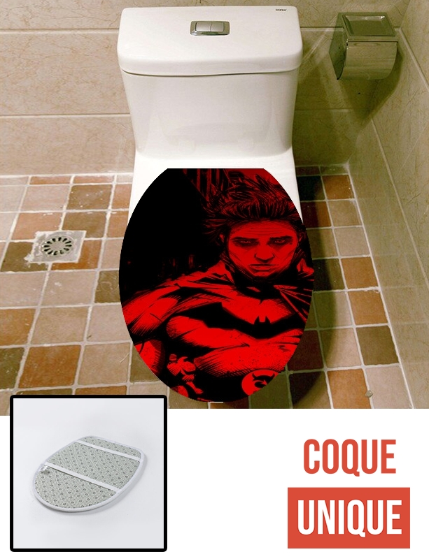 Housse de toilette - Décoration abattant wc Bat Pattinson