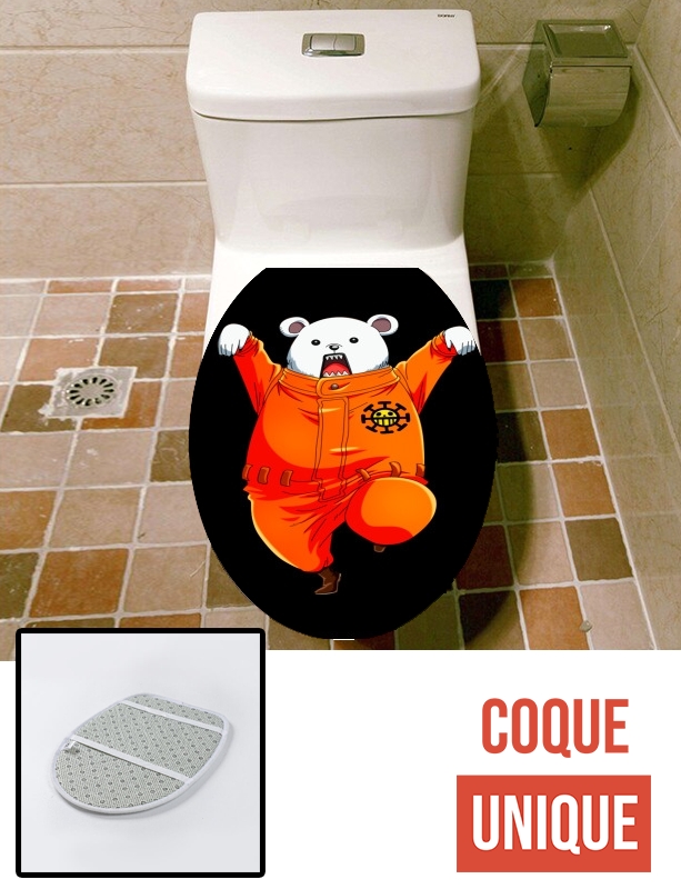 Housse de toilette - Décoration abattant wc Bepo Pirats One Piece