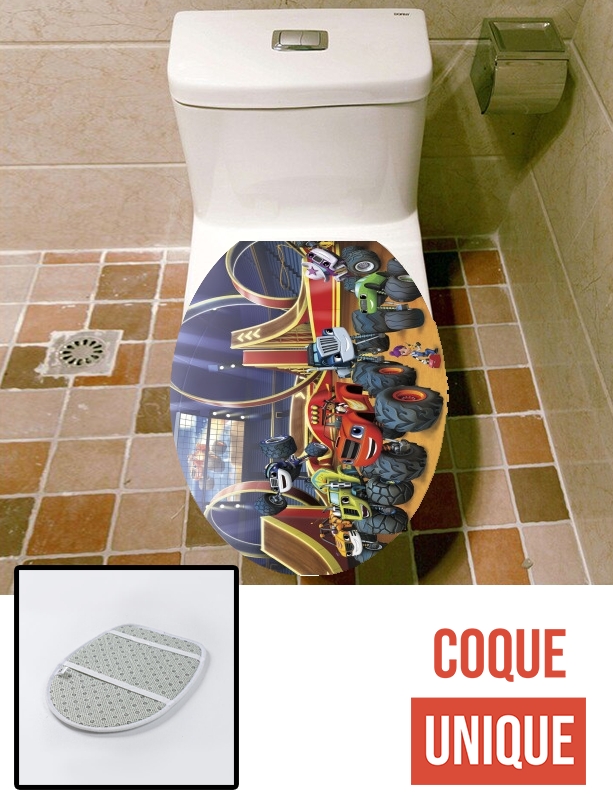 Housse de toilette - Décoration abattant wc Blaze Cars