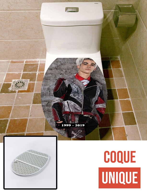 Housse de toilette - Décoration abattant wc cameron boyce tribute art