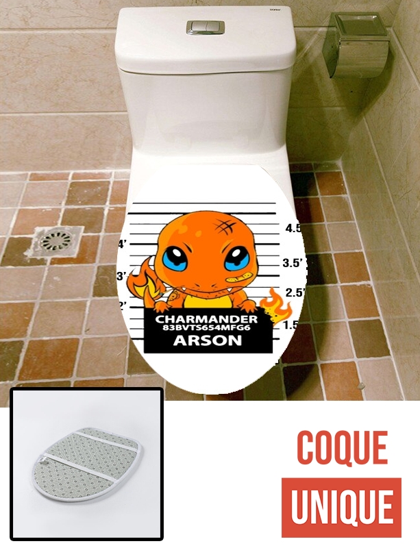 Housse de toilette - Décoration abattant wc Charmander Jail