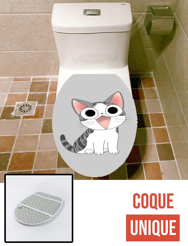 Housse de toilette - Décoration abattant wc Chi LockScreen