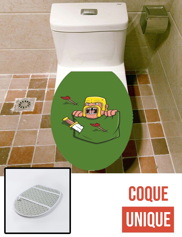 Housse de toilette - Décoration abattant wc Clash Pocket