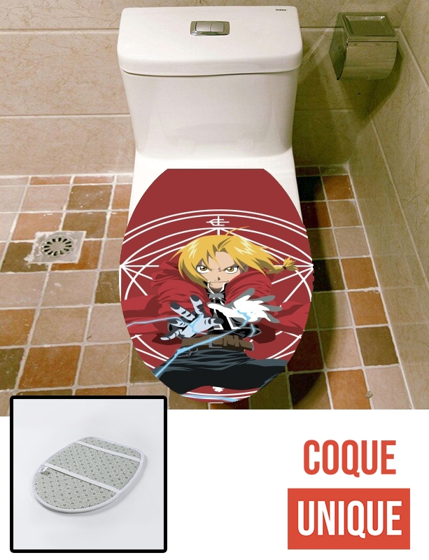 Housse de toilette - Décoration abattant wc Edward Elric Magic Power