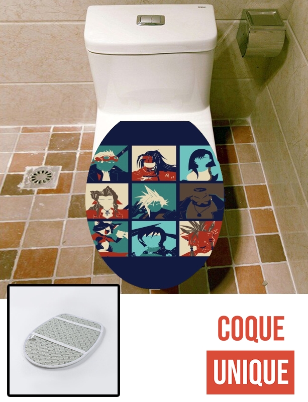 Housse de toilette - Décoration abattant wc Final pop