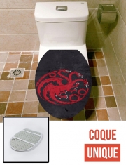 Housse de toilette - Décoration abattant wc Flag Dragon House Red