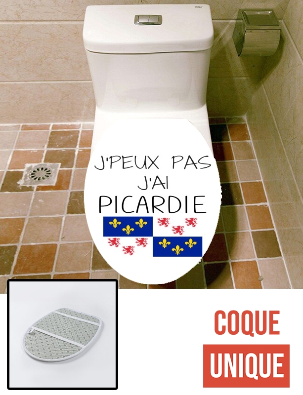 Housse de toilette - Décoration abattant wc Je peux pas jai picardie