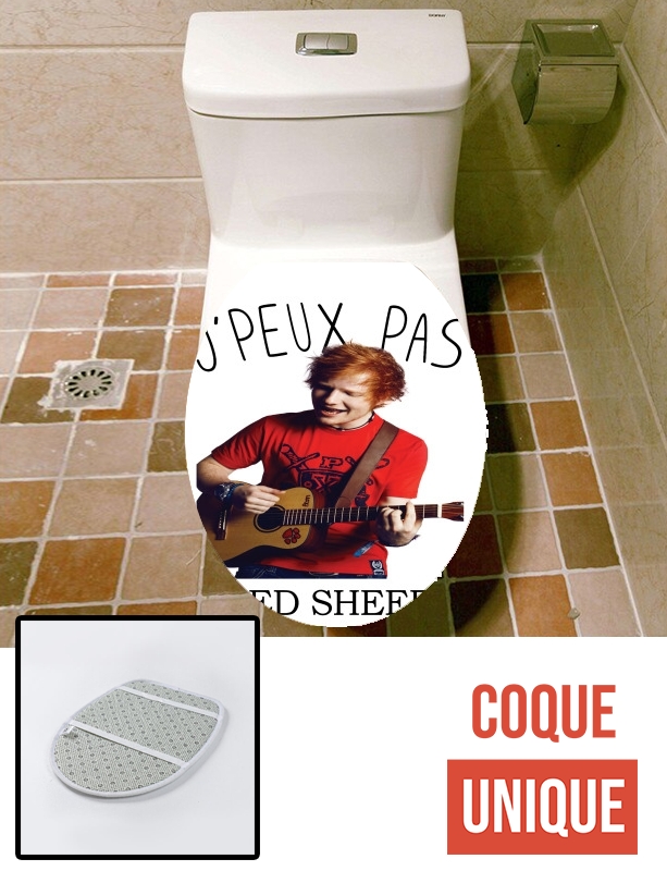 Housse de toilette - Décoration abattant wc Je peux pas y'a ed sheeran