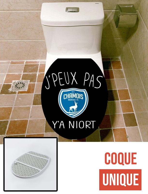 Housse de toilette - Décoration abattant wc Je peux pas ya niort