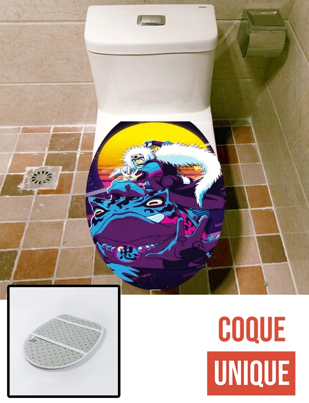 Housse de toilette - Décoration abattant wc Jiraya x Gamabunta