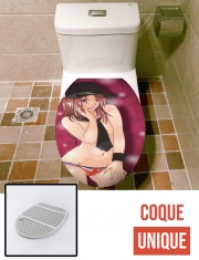 Housse de toilette - Décoration abattant wc Manga Coquine Sexy