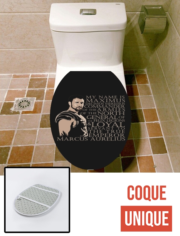 Housse de toilette - Décoration abattant wc Maximus the Gladiator