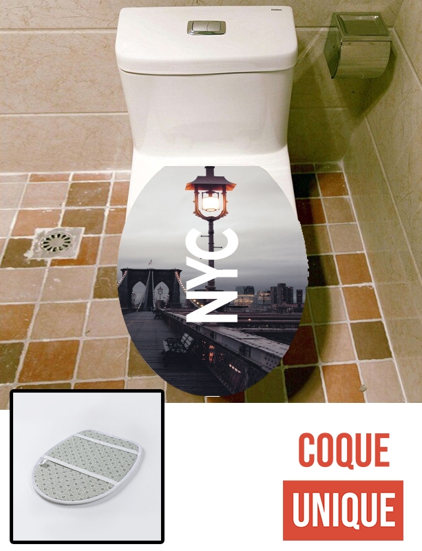 Housse de toilette - Décoration abattant wc NYC Basic 2