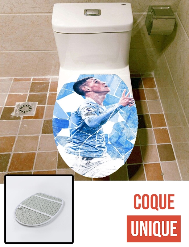 Housse de toilette - Décoration abattant wc Phil Foden