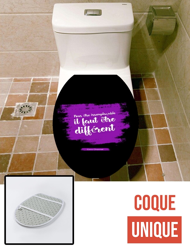 Housse de toilette - Décoration abattant wc Pour être irremplaçable il faut être différent