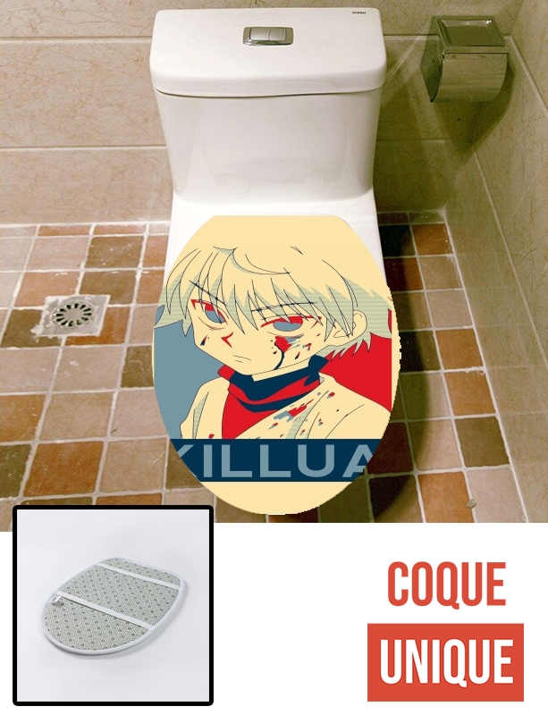 Housse de toilette - Décoration abattant wc Propaganda killua Kirua Zoldyck