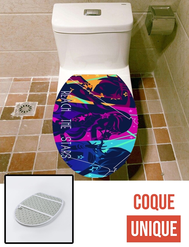 Housse de toilette - Décoration abattant wc Reach the stars lolirocks