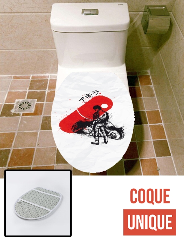 Housse de toilette - Décoration abattant wc RedSun Akira