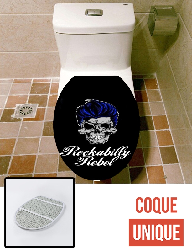 Housse de toilette - Décoration abattant wc Rockabilly Rebel