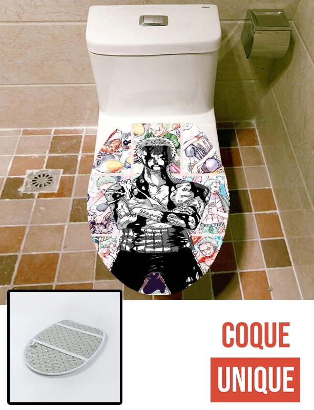 Housse de toilette - Décoration abattant wc Roronoa Zoro My Life for my friends