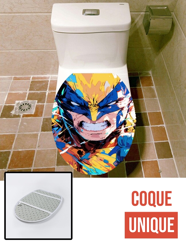 Housse de toilette - Décoration abattant wc The XMan