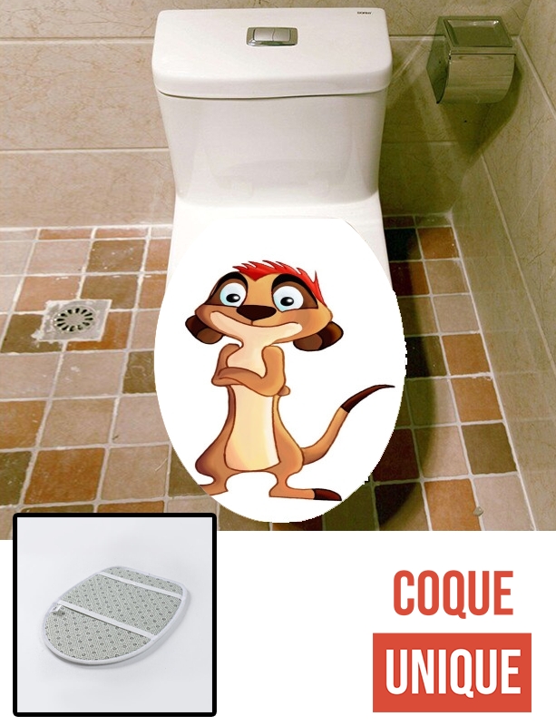 Housse de toilette - Décoration abattant wc Timon Plash