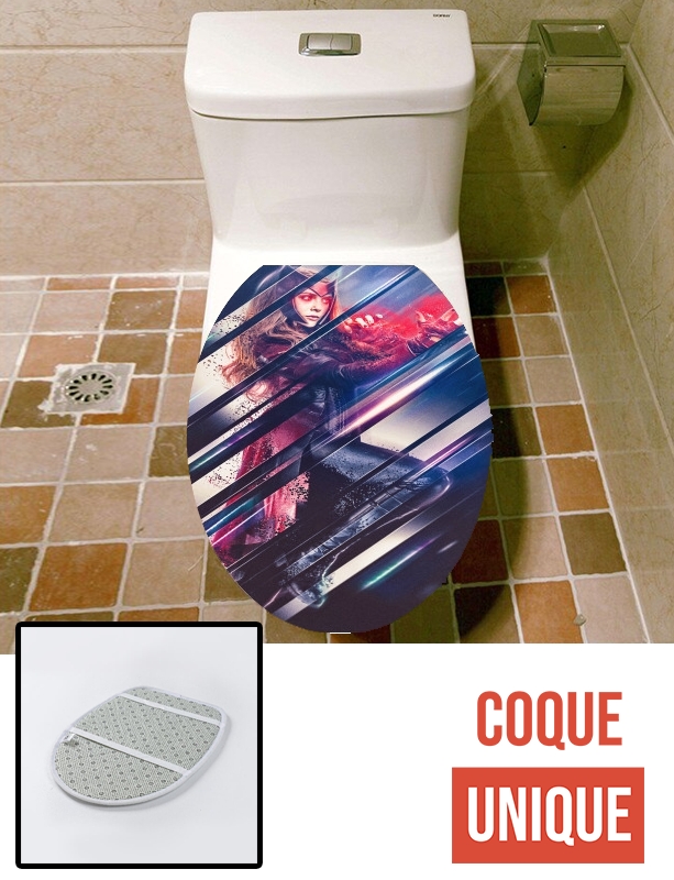 Housse de toilette - Décoration abattant wc Wanda maximoff witch