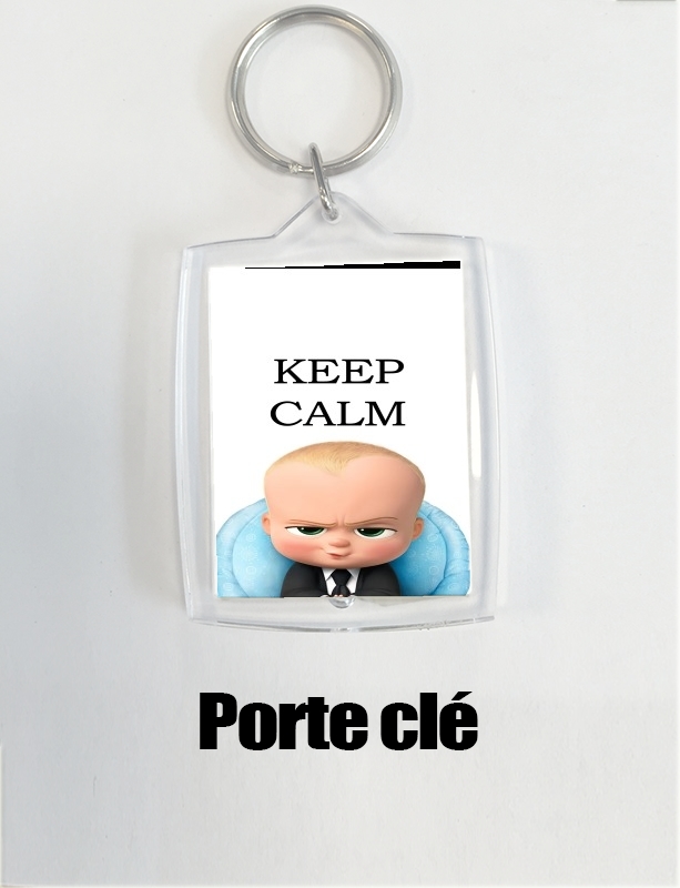 Porte clé photo Baby Boss Keep CALM