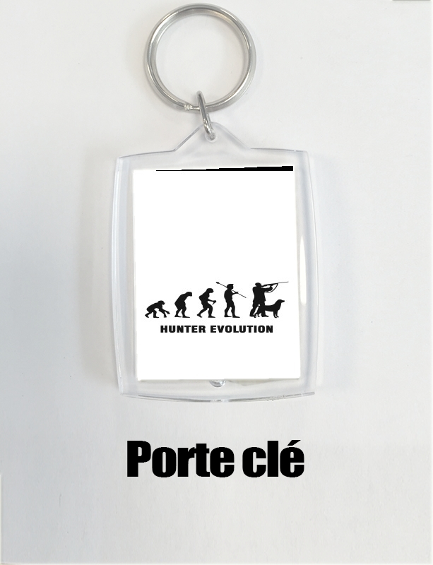 Porte clé photo Evolution du chasseur