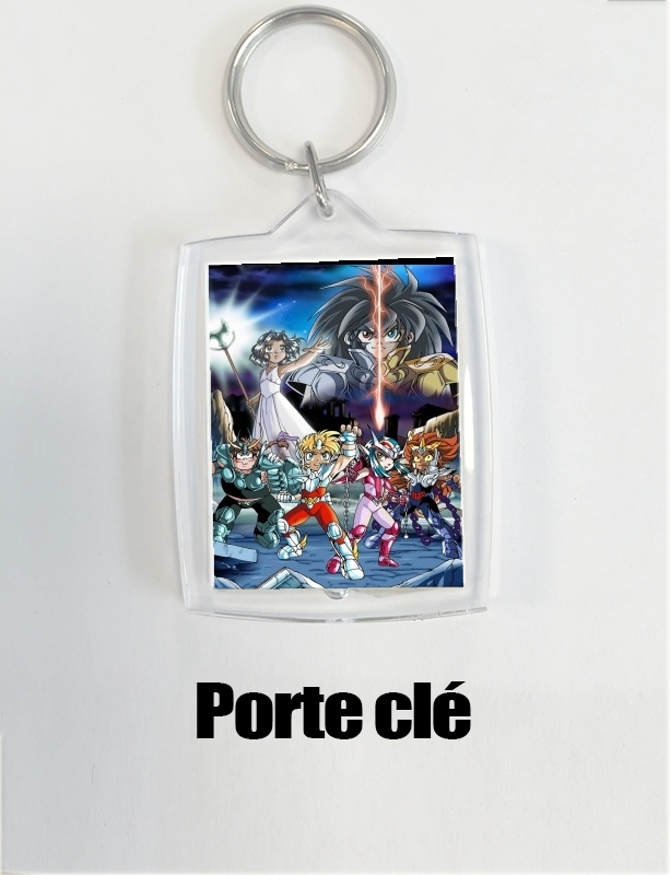 Porte clé photo Les légendaires x saint seiya