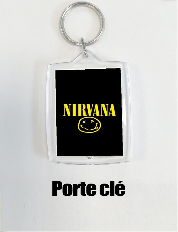 Porte clé photo Nirvana Smiley