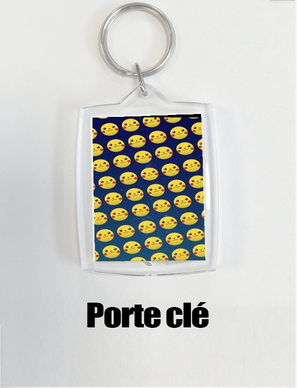 Porte clé photo Pika pattern