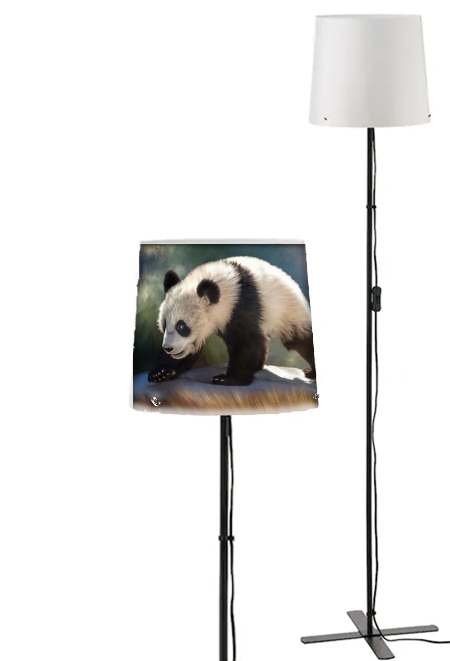 Lampadaire Cute panda bear baby