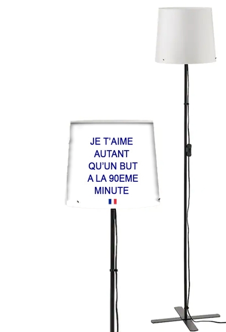 Lampadaire Je t'aime autant qu'un but à la 90e minutes